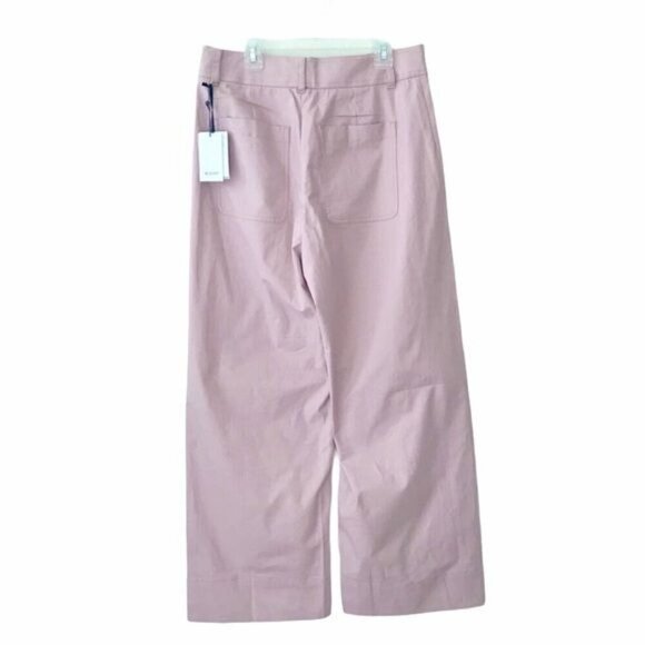 The Script Pink Chiara Cropped Wide Leg Pant $348 NWT Size 10 - Picture 2 of 6